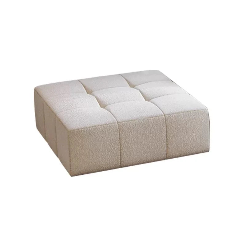 Tofu Block White Compression Sofa Set