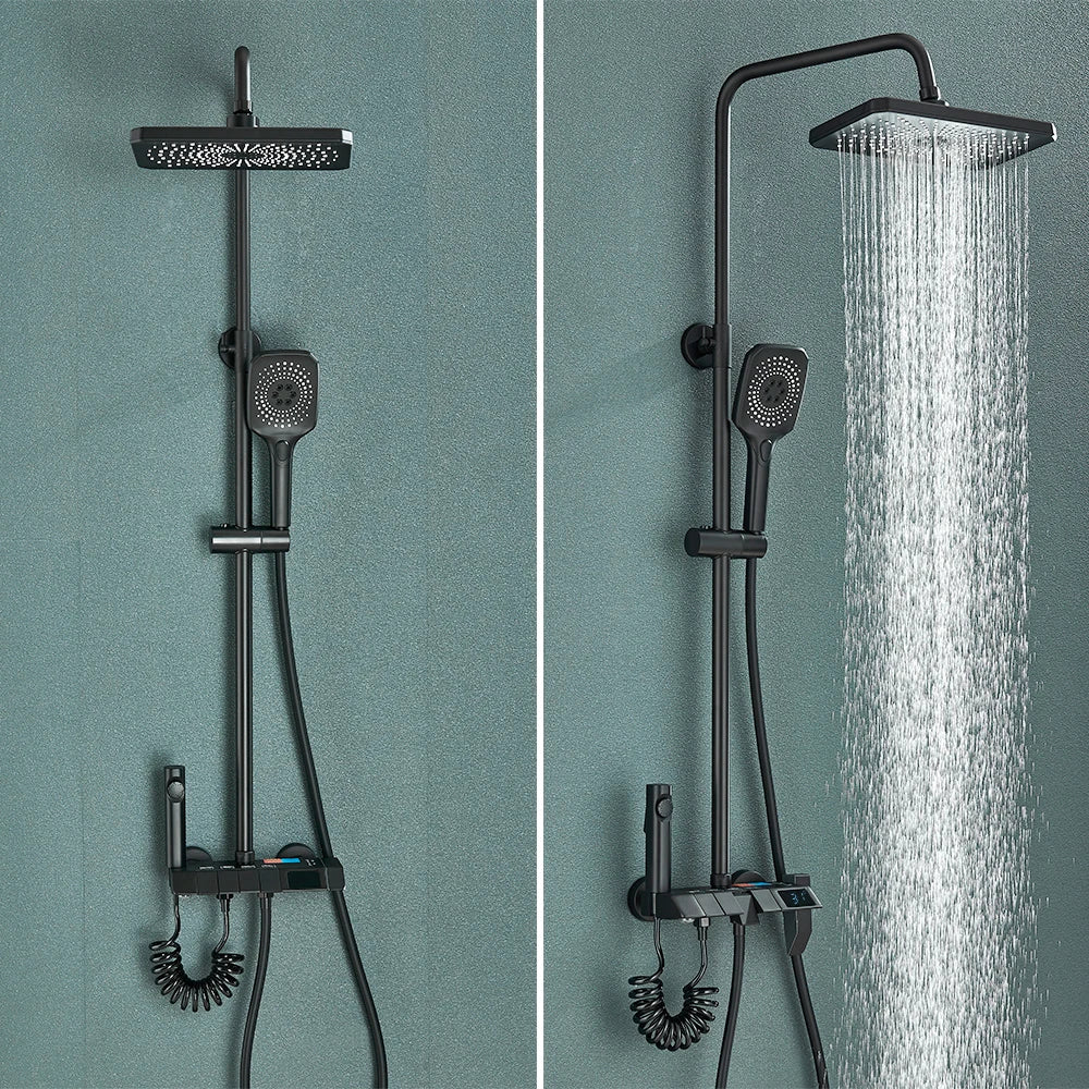 Smart Digital Display Shower Faucet Set