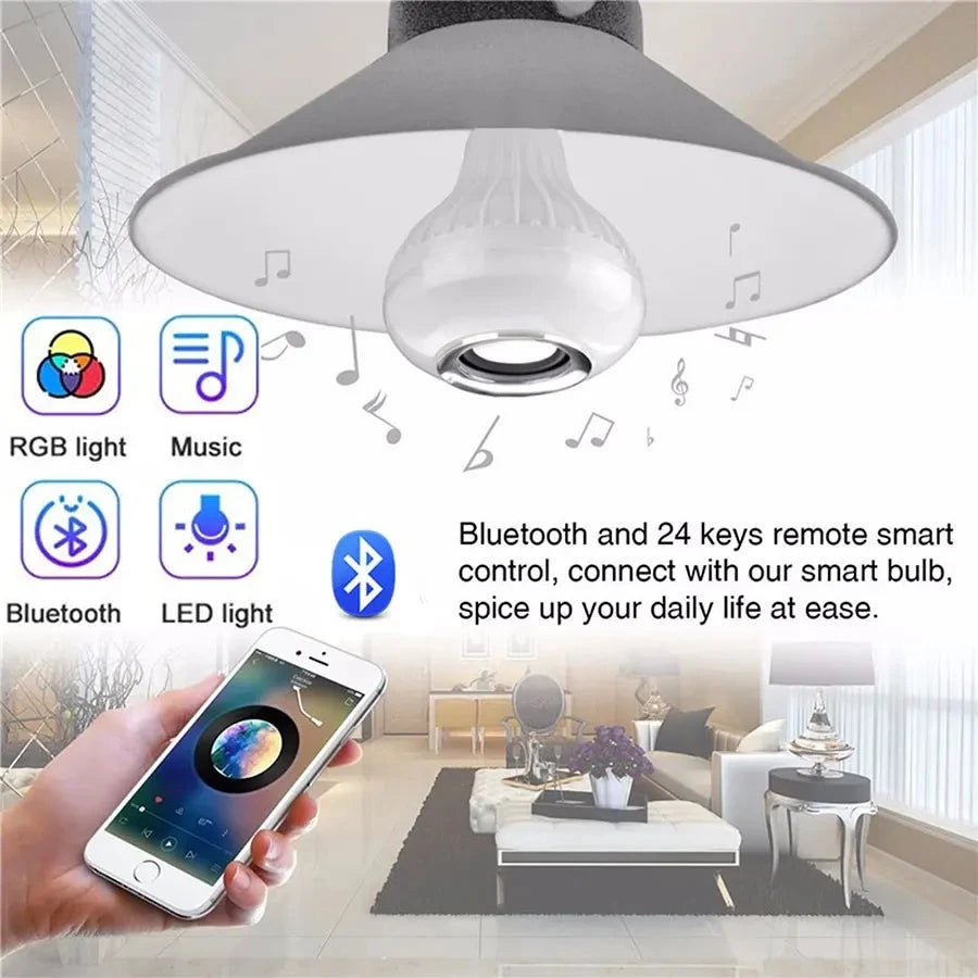 RGB Smart Bluetooth Speaker Music Bulb