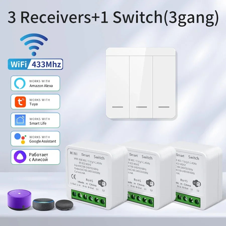 Smart Mini Relay Tuya Voice Control Receiver Switch - Atmos Hub