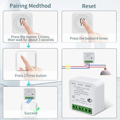 Smart Mini Relay Tuya Voice Control Receiver Switch - Atmos Hub