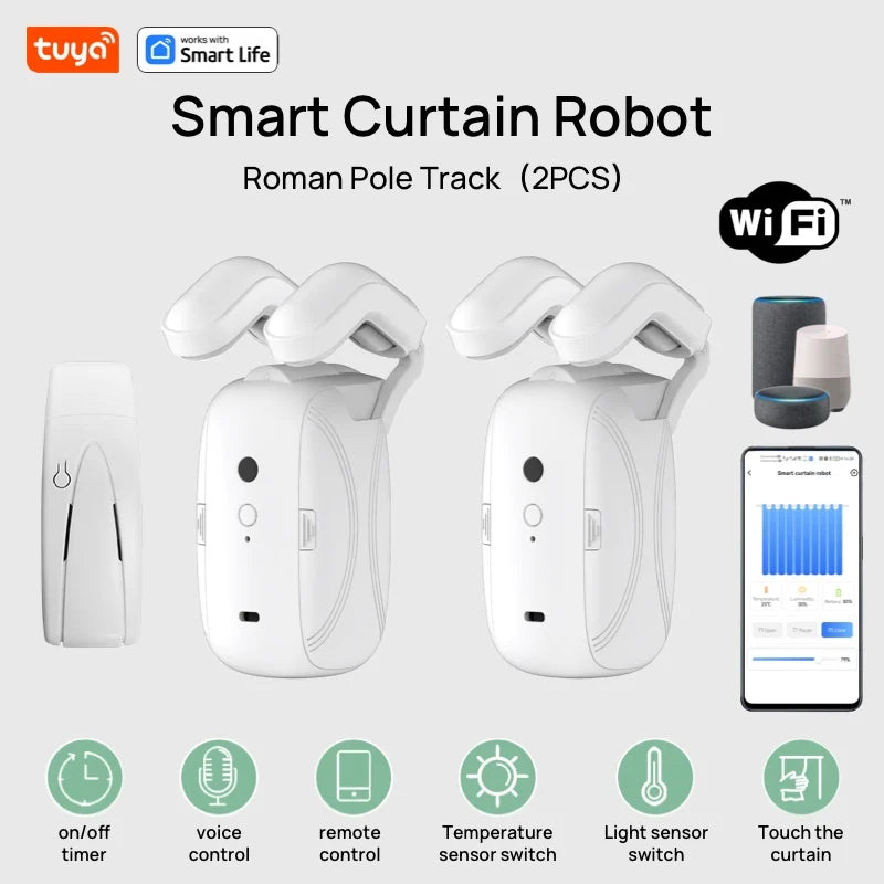 Smart Tuya Wifi Curtain Robot with gateway - Atmos Hub