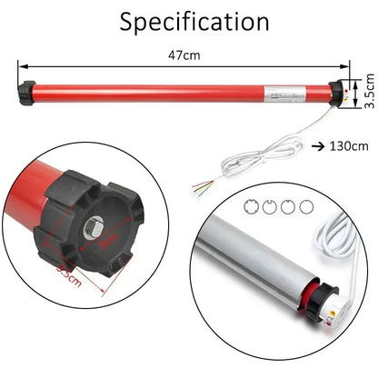 Automatic Electric Tubular Motor Curtain Roller - Atmos Hub