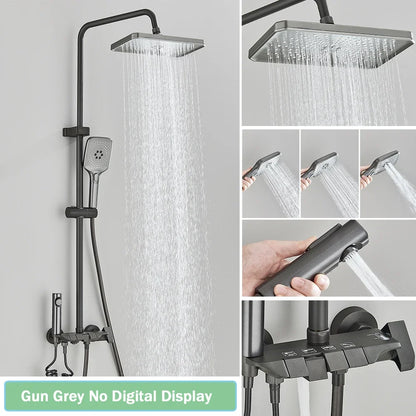 Smart Digital Display Shower Faucet Set