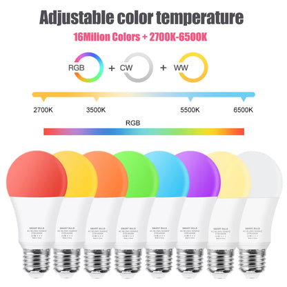 Smart Tuya Zigbee E27 Led Light Alexa Bulb - Atmos Hub