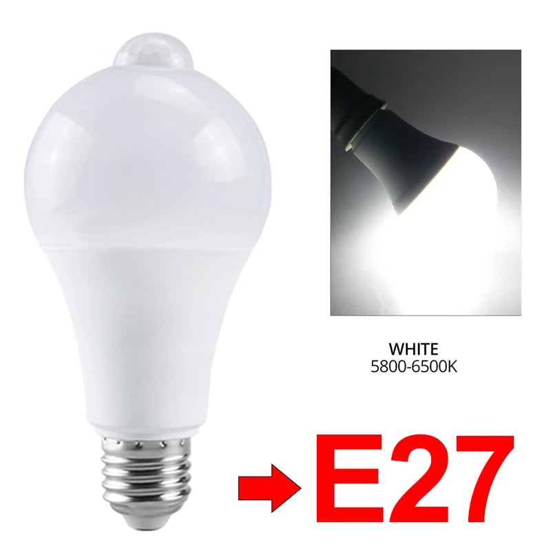 PIR Motion Sensor LED Light Bulb