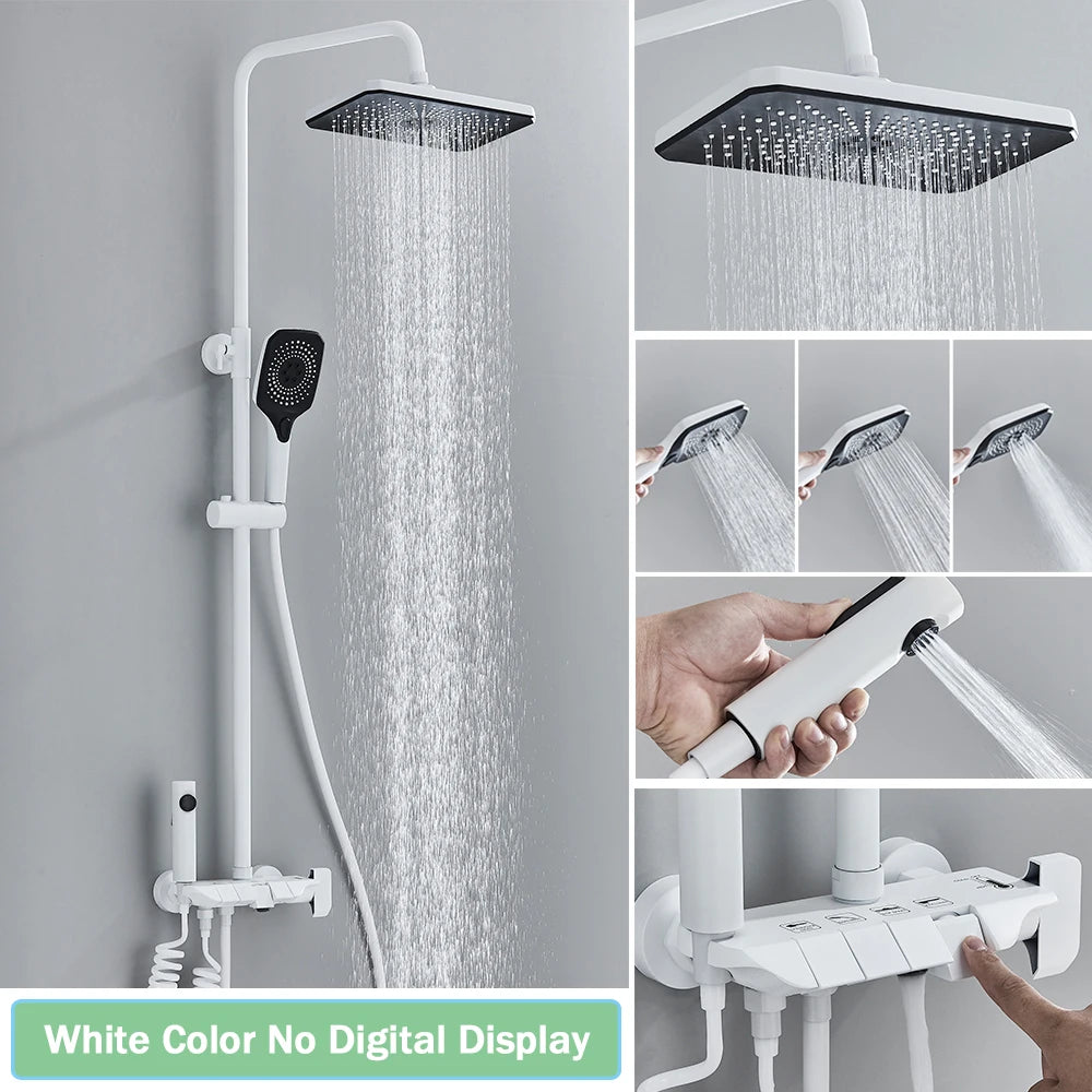 Smart Digital Display Shower Faucet Set