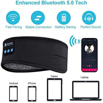 Elastic Wireless Music Earphones Sleeping Headband