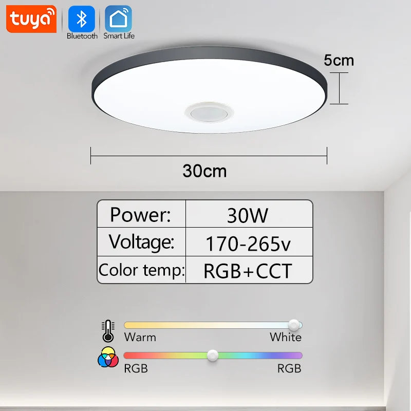 Smart RGB LED Light with Speaker