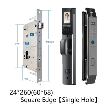 3D Face Smart Digital Door Lock with Screen