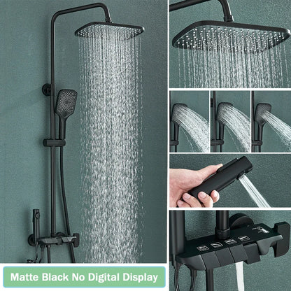 Smart Digital Display Shower Faucet Set