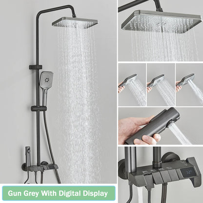 Smart Digital Display Shower Faucet Set