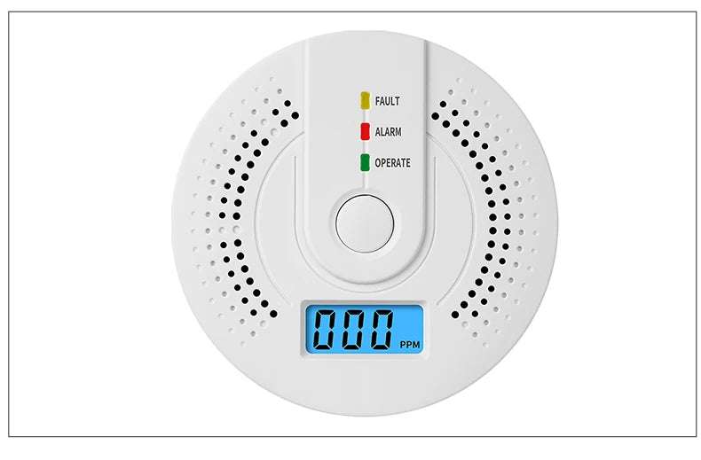 High Sensitive LCD Independent Alarm Detector - Atmos Hub