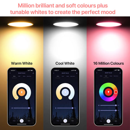 2 Pcs Smart Light Candle Bulbs Work with Echo Alexa Google