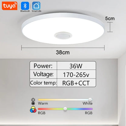 Smart RGB LED Light with Speaker