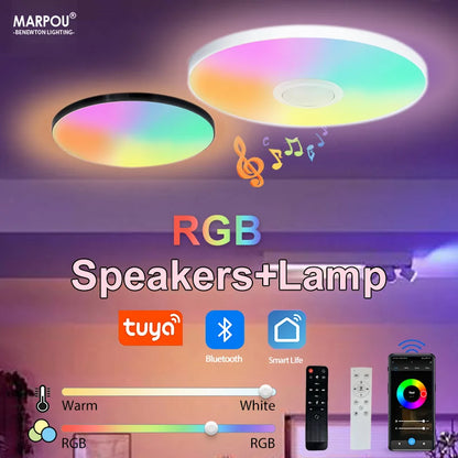 Smart RGB LED Light with Speaker