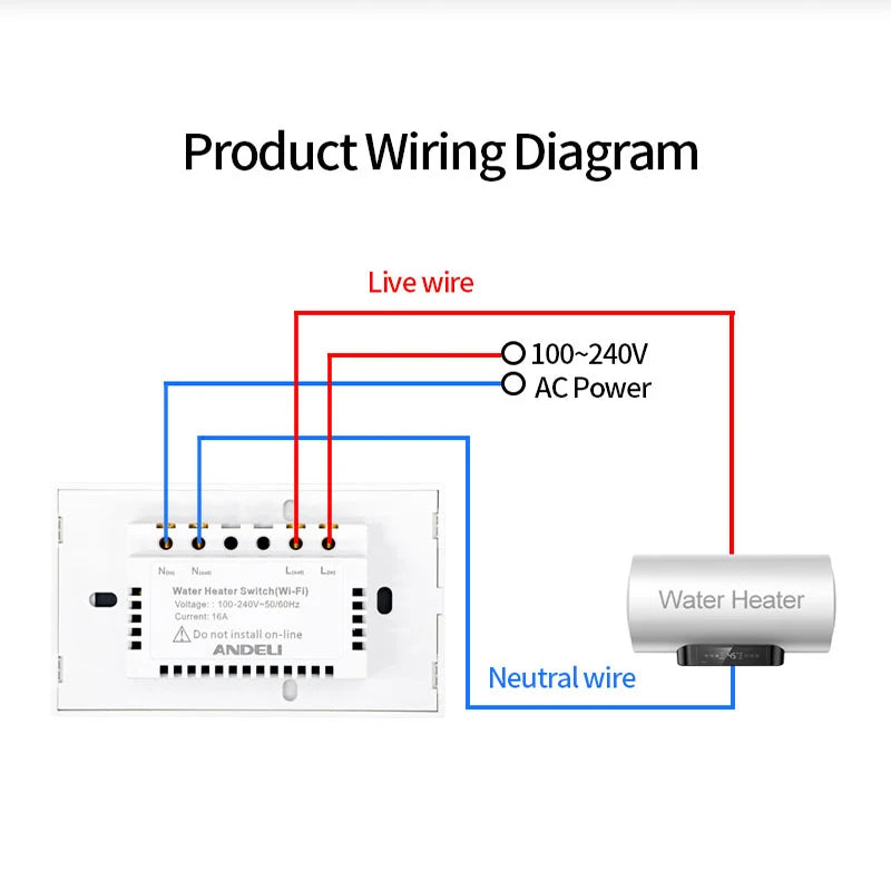 Tuya Smart Water Heater Boiler Switch With Alexa - Atmos Hub