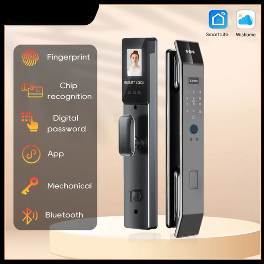 3D Face Smart Digital Door Lock with Screen