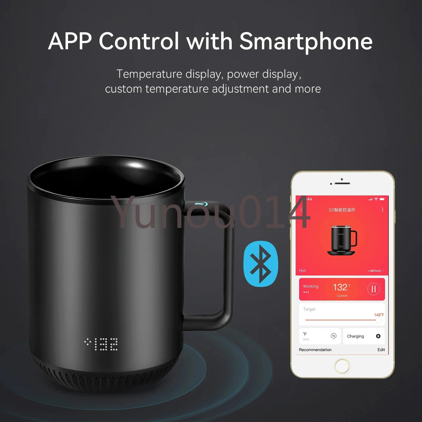 Temperature Control Smart Heated Coffee Mug