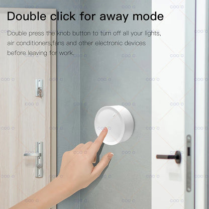 Wireless ZigBee Tuya Smart Knob Dimmer Switch - Atmos Hub