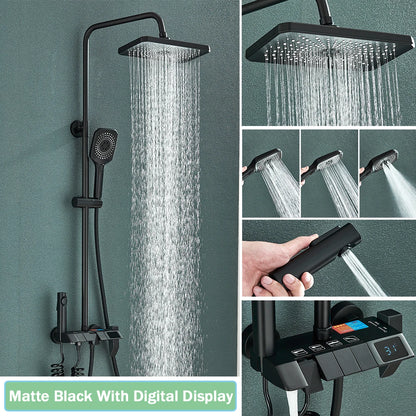 Smart Digital Display Shower Faucet Set