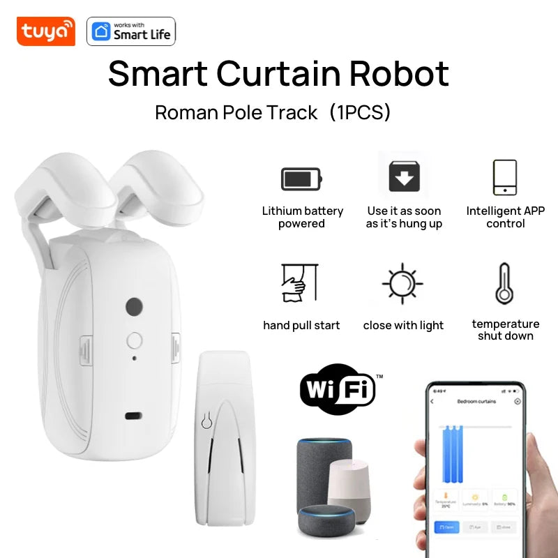 Smart Tuya Wifi Curtain Robot with gateway - Atmos Hub