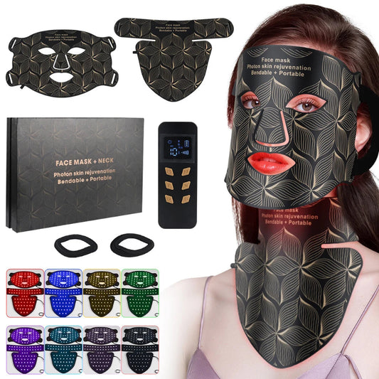 LED Face and Neck Anti Aging Infrared Therapy Mask