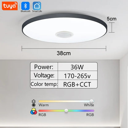 Smart RGB LED Light with Speaker