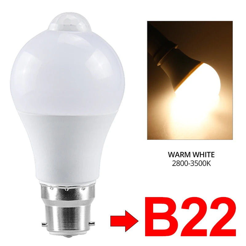 PIR Motion Sensor LED Light Bulb