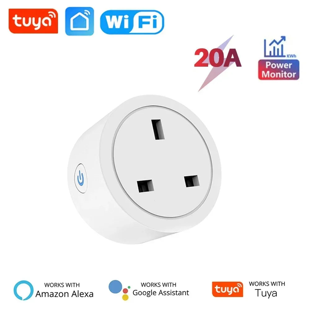 TUYA WIFI Smart Voice Control Socket With Alexa - Atmos Hub