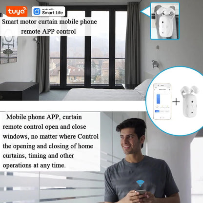 Smart Tuya Wifi Curtain Robot with gateway - Atmos Hub