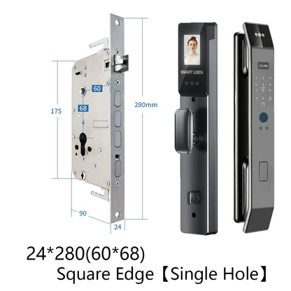 3D Face Smart Digital Door Lock with Screen