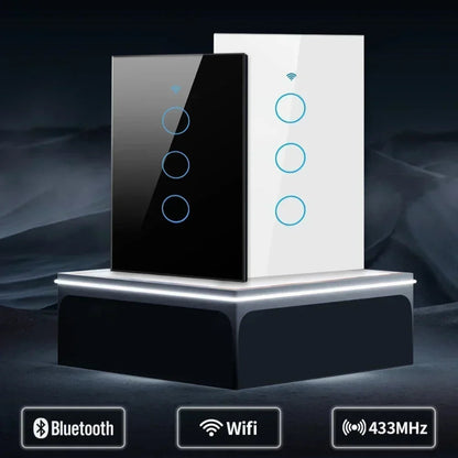 Smart Tuya Gang Light Touch Switch With Alexa - Atmos Hub