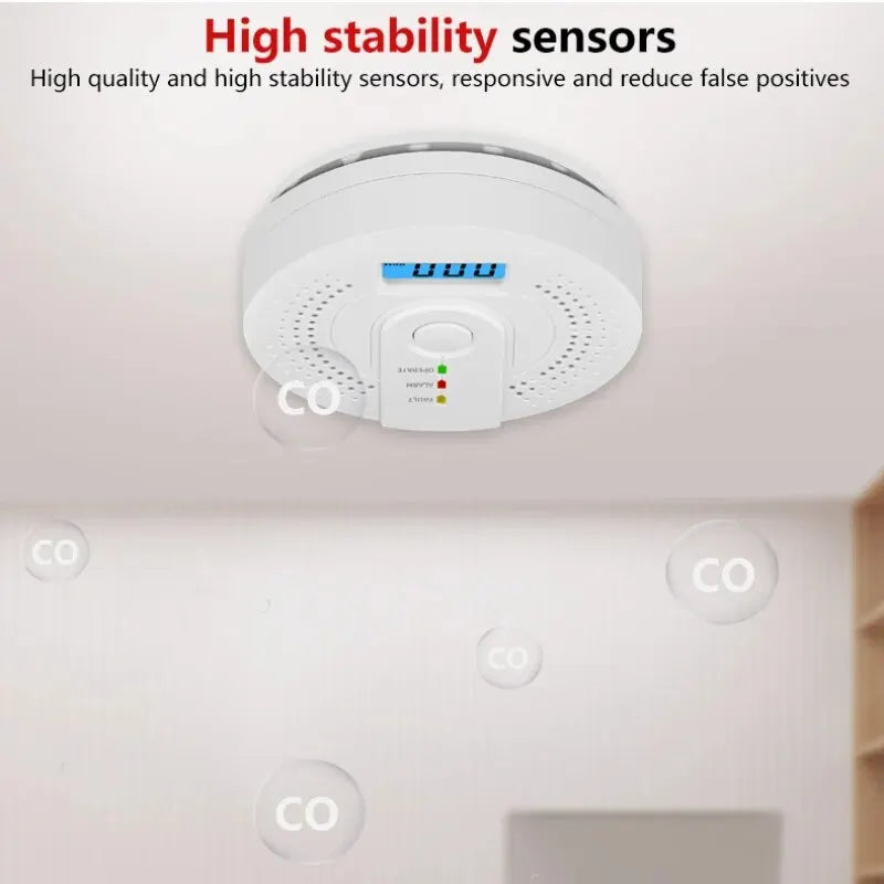 High Sensitive LCD Independent Alarm Detector - Atmos Hub