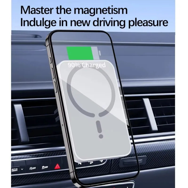 100W Magnetic Wireless Car Charger & Holder for iPhone