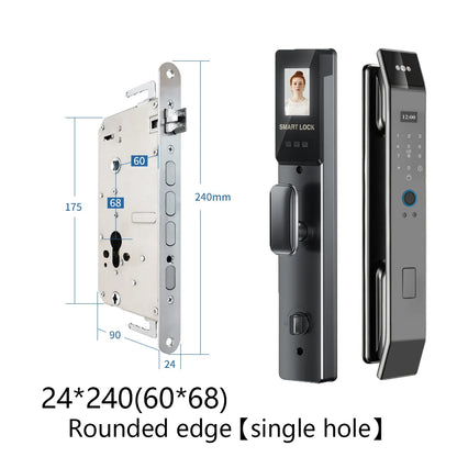 3D Face Smart Digital Door Lock with Screen